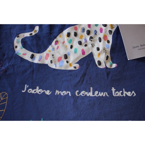 Zara Baby NWT J’adore mon conlenn taches. “I love my spots” 18-24 Months - Picture 2 of 5